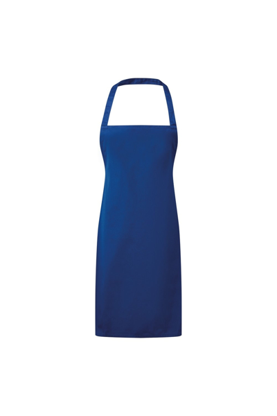 Premier Ladies/womens Essential Bib Apron / Catering Workwear (royal) (one Size) (one Size) In Blue