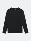 Onia Raglan Terry Fleece Sweatshirt In Black