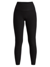 Beyond Yoga Maternity Empire Waisted Midi Leggings In Darkest Night