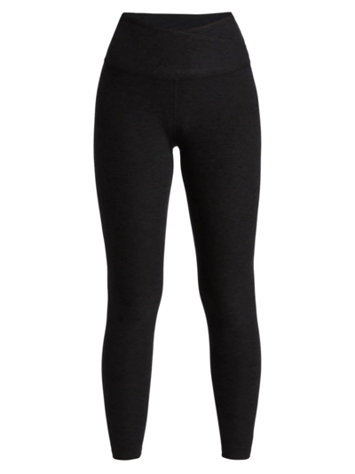 Beyond Yoga Women's At Your Leisure High-waisted Cropped Leggings In Darkest Night