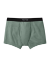 Tom Ford Stretch-cotton Logo Boxer Briefs In Seafoam