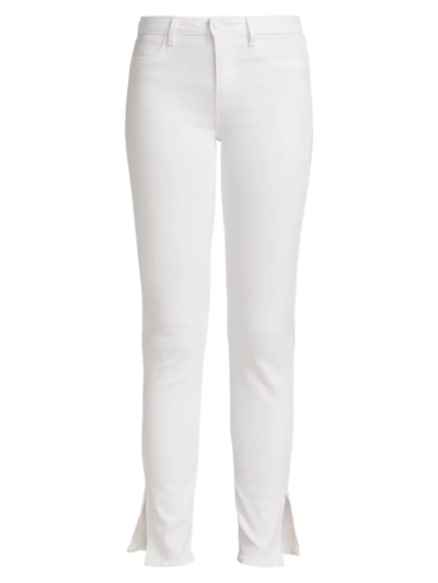 L Agence Josie High Rise Skinny Split In White