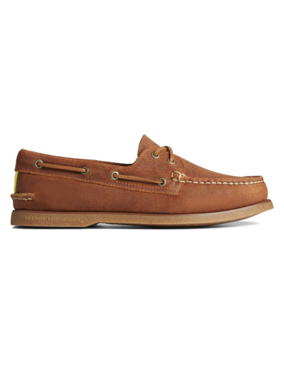 Sperry Men's Gold Cup Suede Boat Shoes In Tan
