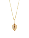 Sydney Evan Women's 14k Yellow Gold & Diamond Small Cowrie-shell Pendant Necklace