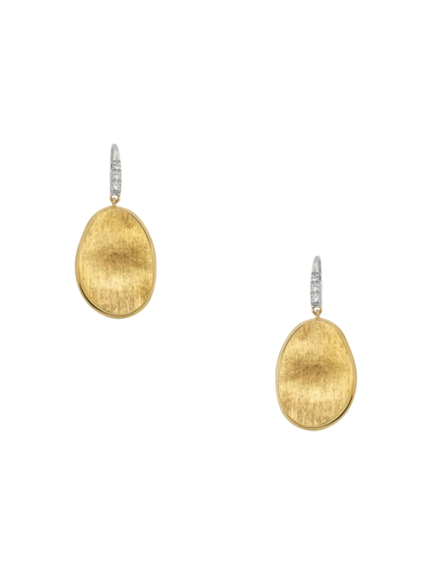 Marco Bicego Women's Lunaria 18k Yellow & White Gold Diamond Drop Earrings