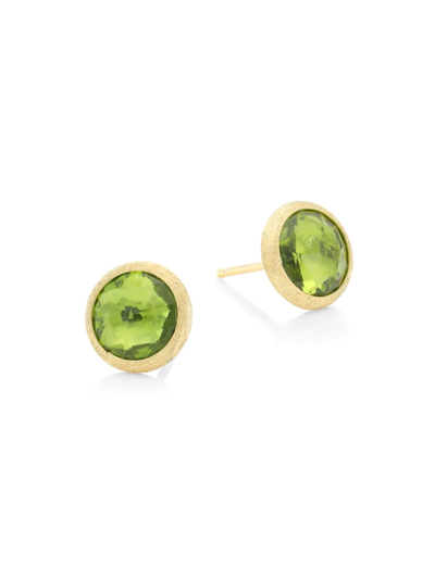 Marco Bicego Women's Jaipur Color 18k Yellow Gold & Peridot Stud Earrings