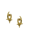 KHIRY WOMEN'S 18K GOLD VERMEIL SPIKED HOOP EARRINGS