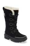 Sorel Tivoli Iv Waterproof Insulated Suede Snow Boots In Black