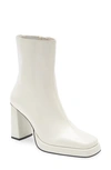 Jeffrey Campbell Maximal Bootie In Ivory Leather