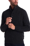 BARBOUR PATCH WOOL QUARTER ZIP PULLOVER