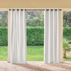Frontgate Outdoor Curtain Solid Panel In Brown