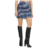 Isabel Marant Étoile Birdy Checked Cotton Miniskirt In Petrol