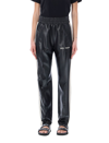 PALM ANGELS ECO LEATHER TRACK PANTS