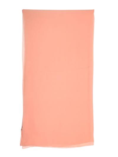 Alberta Ferretti Chiffon Scarf In Rosa