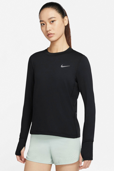 Nike Women's Dri-fit Element Running Crew In Black