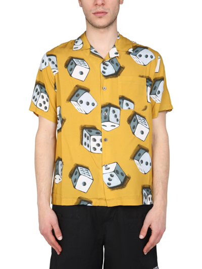 Stussy Dice Shirt In Giallo