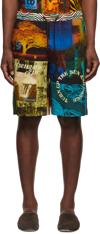 AHLUWALIA &PAUL SMITH SSENSE EXCLUSIVE MULTICOLOR SHORTS