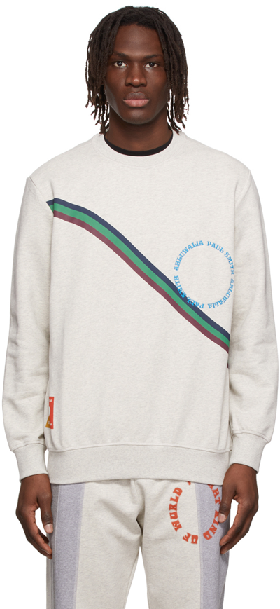 Ahluwalia &paul Smith Ssense Exclusive Grey Sweatshirt