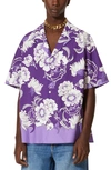 VALENTINO TROPICAL FLORAL BOXY FIT BOWLING SHIRT