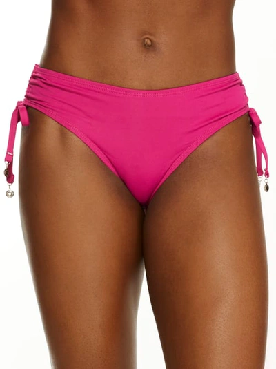 Anne Cole Signature Live In Color Alex Side Tie Bikini Bottom In Berry