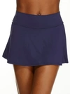 Anne Cole Signature Live In Color Rock Skirted Bikini Bottom In Navy