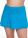 Anne Cole Signature Plus Size Live In Color Rock Skirted Bikini Bottom In Teal