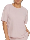 Bare Necessities Relax, Recharge, Recycled Ribbed Knit Tee In Rose