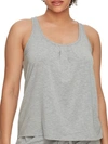 Bare Necessities Relax, Recharge, Recycled Knit Tank In Heather Grey