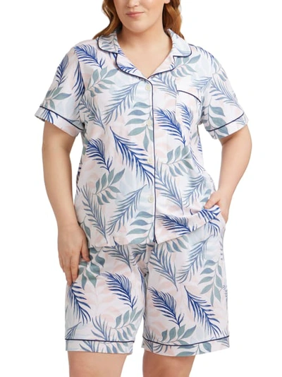 Bedhead Breezy Palm Knit Shorts Pajama Set