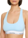 Calvin Klein Modern Cotton Racerback Bralette In Rain Dance