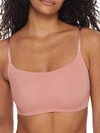 Calvin Klein Invisibles Comfort Bralette In Red Grape