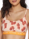 Calvin Klein Ck One Cotton Unlined Bralette Qf5727 In Coral Corsage