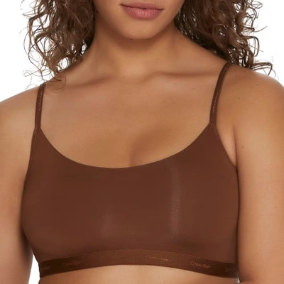 Calvin Klein Form To Body Bralette In Spruce