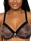 Curvy Couture Full Figure Mesh Underwire Bra In Chantilly