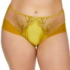 Dita Von Teese Plus Size Julies Roses High Waist Brief In Chartreuse