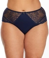 Dita Von Teese Fiamma Lace High-waist Brief In Navy