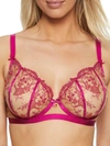 Dita Von Teese Femmoiselle Lace Demi Bra In Pomegranate