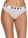 Dkny Boyfriend Thong In Pearl Cream