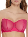 Dkny Sheers Convertible Bra In Raspberry