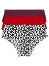 Dkny Litewear Anywhere Hipster 3-pack In Logo And Solids