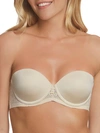 Dominique Women's Tessa Lace Strapless Convertible Bra In Latte