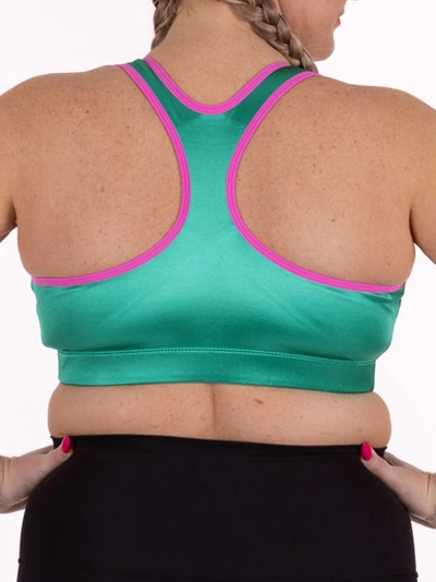 Enell High Impact Wire-free Racerback Sports Bra In Sweet Pea