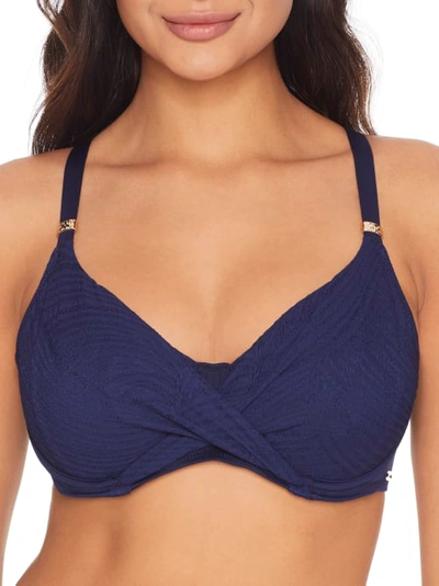 Fantasie Ottawa Wrap Full Cup Bikini Top In Ink