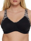 Freya Sonic High Impact Underwire Sports Bra In Black Pure Leopard