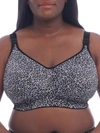 Goddess Celeste Wire-free Bra In Grey Leopard