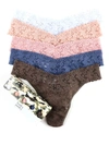 Hanky Panky Signature Lace Original Rise Thong Fashion 5-pack In Incognito