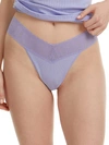 Hanky Panky Eco Rib Original Rise Thong In Sweet Lavender