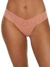 Hanky Panky Eco Rib Original Rise Thong In Neutrals