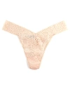 Hanky Panky Daily Lace Original Rise Thong In Vanilla