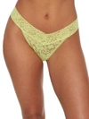 Hanky Panky Daily Lace Original-rise Thong In Lime Zest